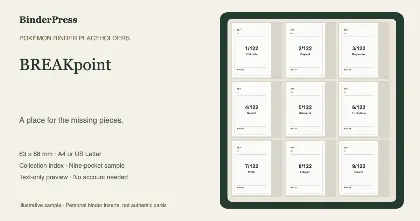 BREAKpoint master set placeholder binder page – printable