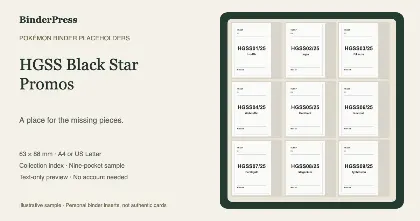 HGSS Black Star Promos master set placeholder binder page – printable
